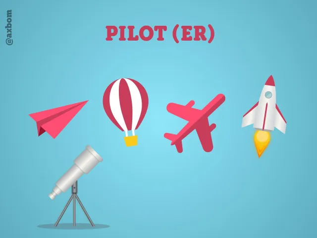 Pilot(er): Ett pappersflygplan, en luftballong, ett flygplan och en raket – och ett teleskop. Efter sex månader väntade sig alla raketen, men det som fanns var pappersflygplanet.